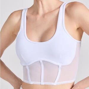 ALO Yoga White Crop Top